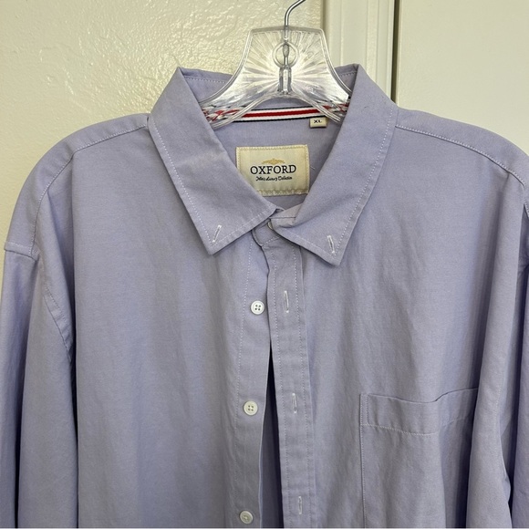 Oxford Men’s Luxury Collection Purple Button Down Shirt Size Extra Large - Picture 3 of 5